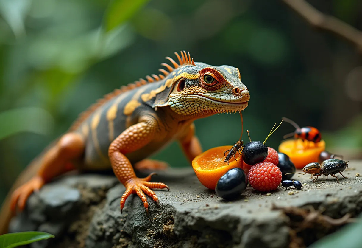 lézard alimentation