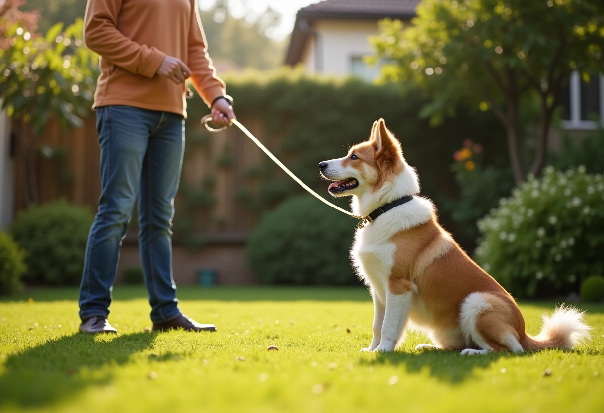 chien laisse