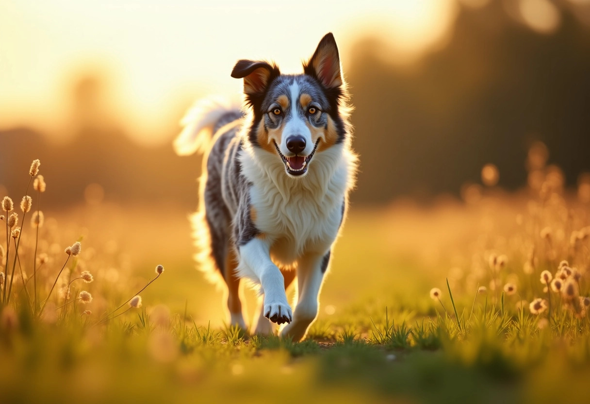 border collie merle bleu